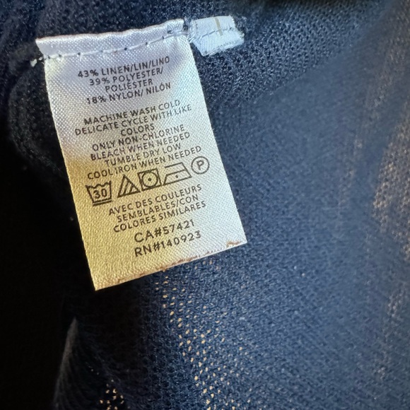 Navy Open Cardigan - Picture 4 of 4